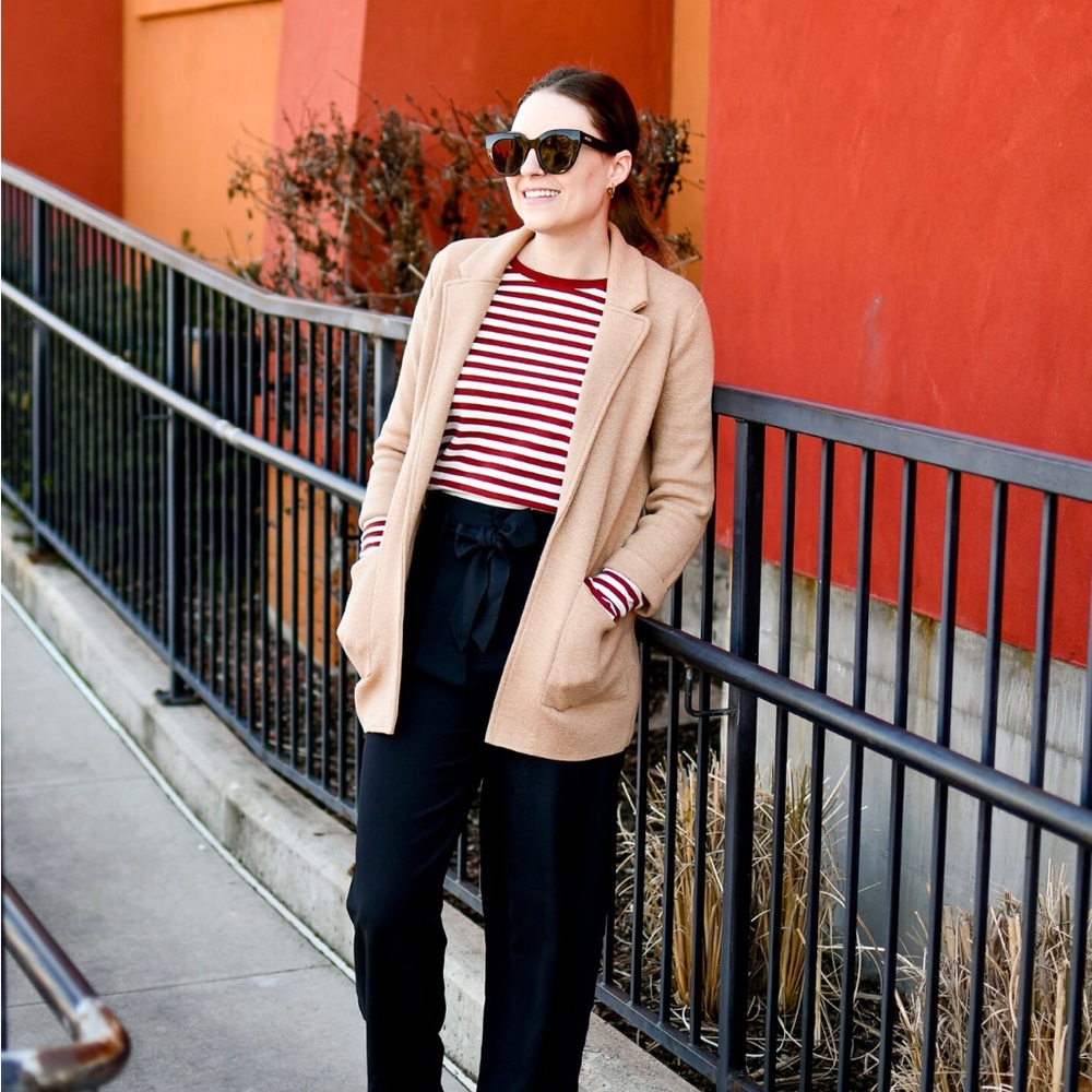 J Crew Khaki Sweater Blazer